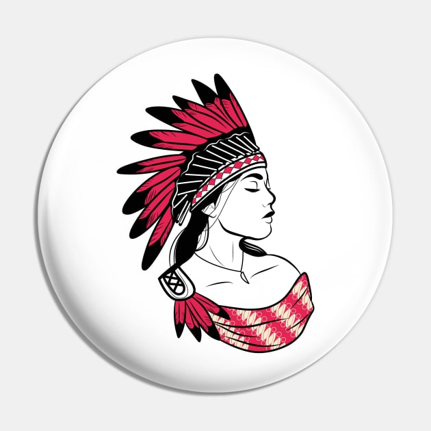 Apache Girl Pin by jamalsukron