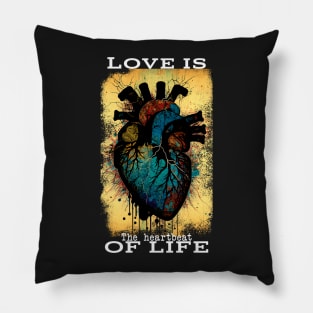 Valentine's Day Human Heart Graphic T-Shirt: Perfect Gift for Lover - Show Your Love and Emotion with Our Heart Design Tee Pillow