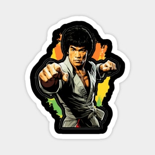 Vintage Bruce Movie Jeet Kune Do Be Water Lee Magnet