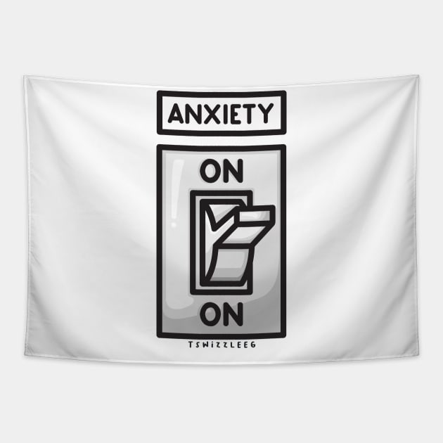 Anxiety Light Switch Tapestry by hoddynoddy