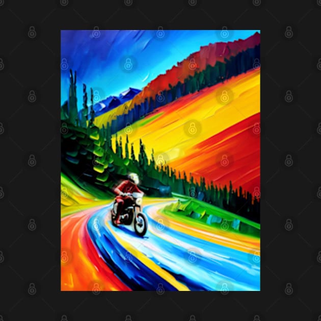 Motorcycle Ride by ArtFactoryAI