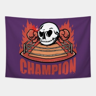 Champions fires skull Tapestry