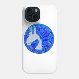 Blue Unicorn Phone Case