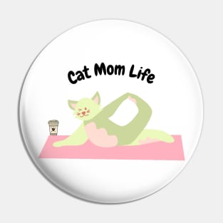 I am a proud cat mom Mom Gift Pin