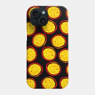 Passion Fruit - black Phone Case