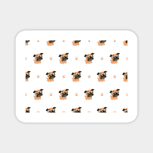 Pug Pattern Magnet