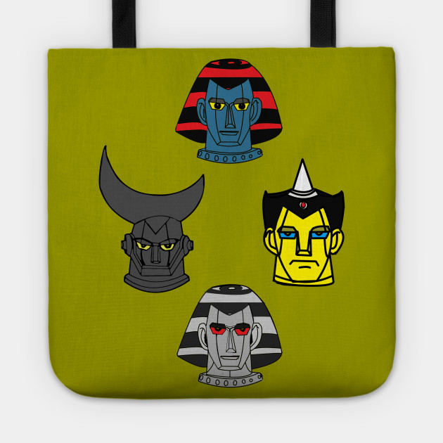 Gr Head Bust Giant Robo Tragetasche Teepublic De