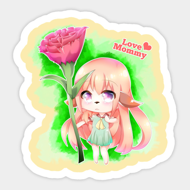 Happy Mother S Day Furry Girl Anime Sticker Teepublic