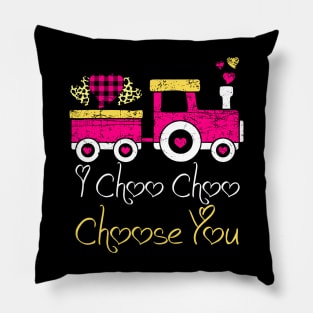 Kids I Choo Choo Choose You Valentines Day Train Toddler Boy Pillow