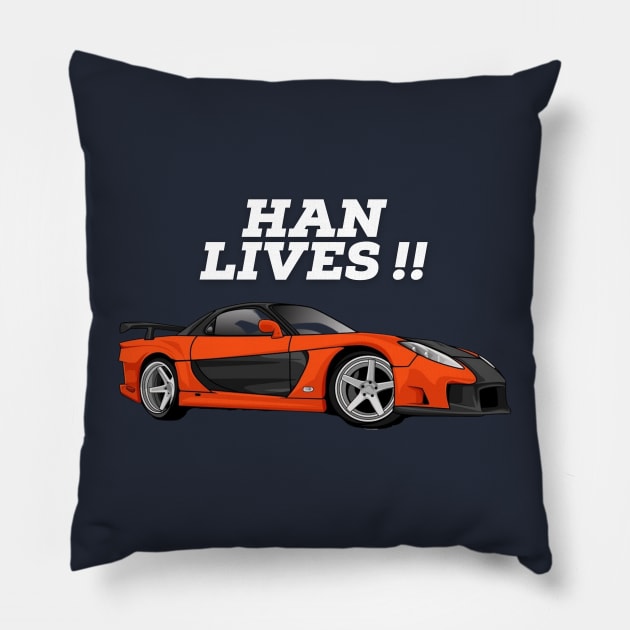 Han lives Pillow by MOTOSHIFT