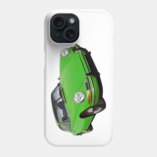 porsche 911 in green Phone Case by candcretro