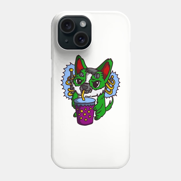 Fun Halloween FrankenCorgi Phone Case by RKP'sTees