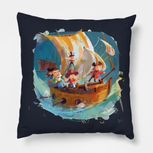 Cartoon Pirates Pillow