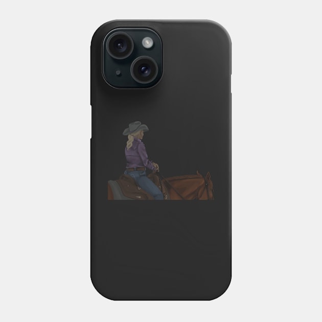 Chestnut Rodeo Horse at the Fairgrounds Decal Phone Case by themarementality