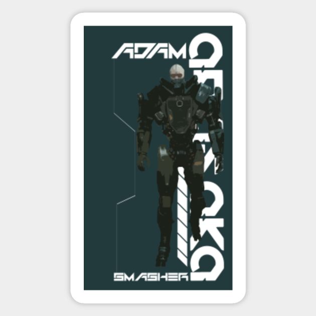 Adam Smasher Cyberpunk 2077 Sticker Teepublic
