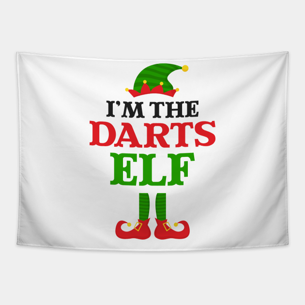 øge Glad Tablet Christmas Darts Shirt | Darts Elf - Christmas Darts - Tapestry | TeePublic
