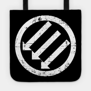 ANTIFA Post-WWII anti-fascism Anti-Fascist Action Anti-racism symbol white distress Tote