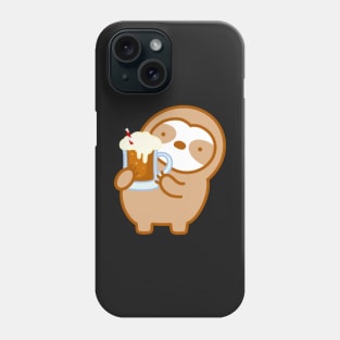 Cute Root Beer Float Sloth Phone Case