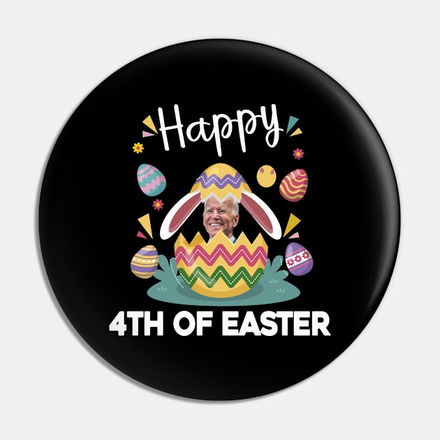 Anti Joe Biden Easter Day, Bunny Joe Biden Easter Happy 4th of July funny Bunny Egg Pin by adil shop