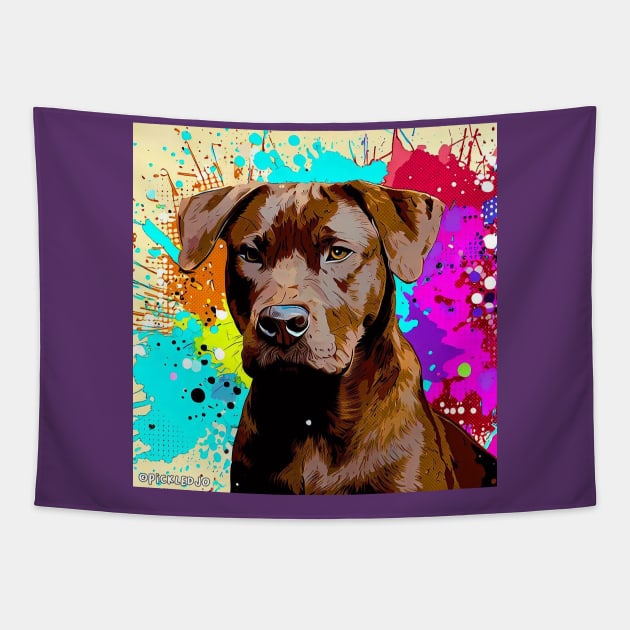 Fila Brasileiro Pop Art Tapestry by Sketchy