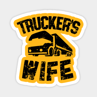 Trucker's wife (black) Magnet