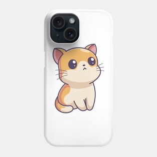 Cute kitten looking up Phone Case