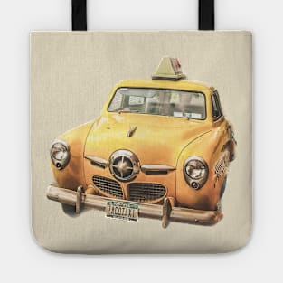 Vintage Taxi Yellow Cab Manhattan New York City Tote