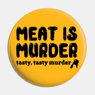 Meat Is Murder Tee Tshirt Pin