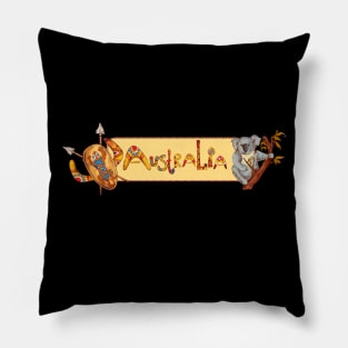 Australian Aboriginal Art Koala Pillow