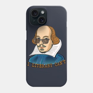 I Literary Can’t. Phone Case