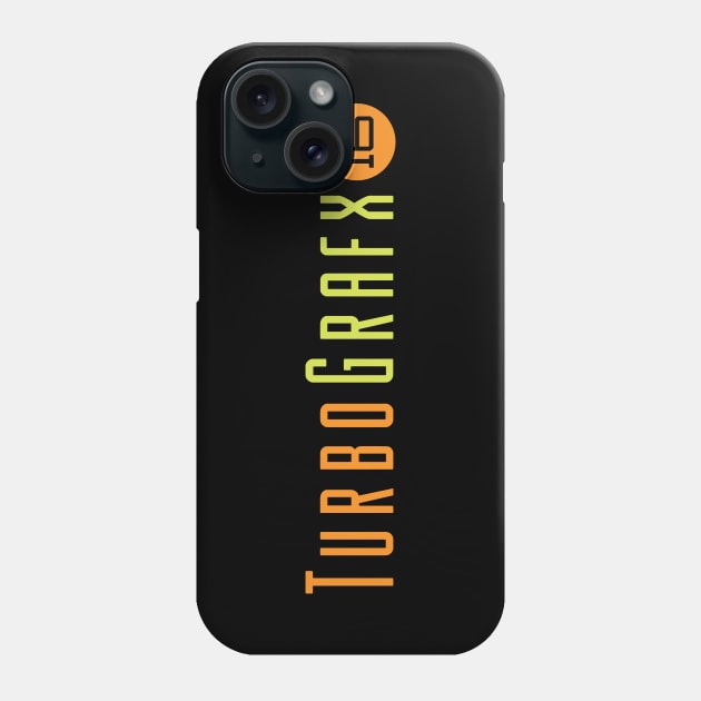 Turbografx logo long Phone Case by JamesCMarshall