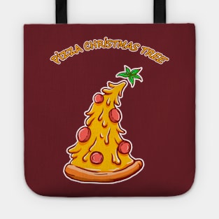 pizza christmas tree Tote