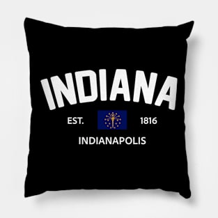 Indiana Collegiate Preppy Pillow