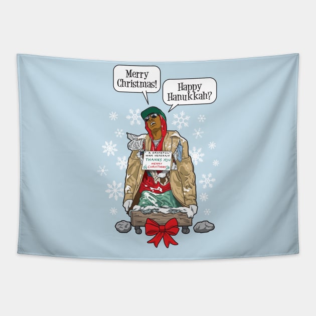 Merry Christmas! Happy Hanukkah? - Trading Places Tapestry by Chewbaccadoll