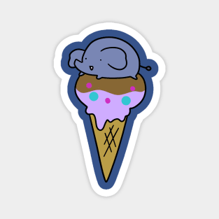 Elephant Icecream Cone Magnet