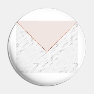 Peony blush geometric marble Pin