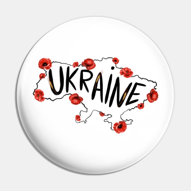 Map of Ukraine with red poppies and  text in English Ukraine. Pin by Olena Tyshchenko