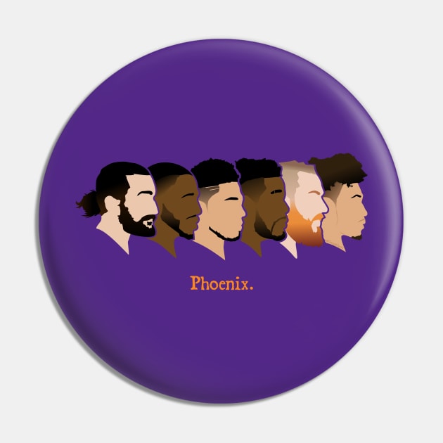 Phoenix Suns Profile Dark Pin by CraigAhamil