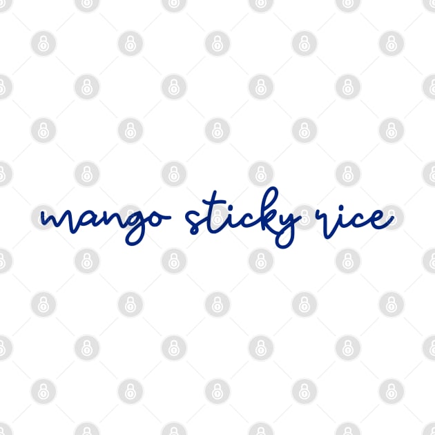 mango sticky rice - Thai blue - Flag color by habibitravels