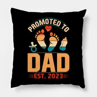 Promoted to Dad Est 2023 Pillow