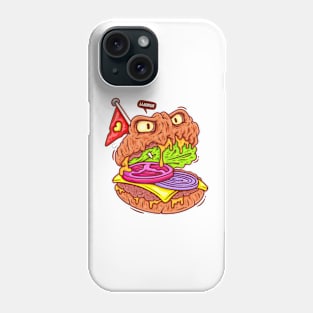 Burger Face Horror Phone Case