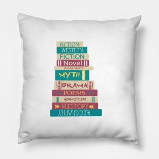 I Love books - book, books FICTION,NOVEL,math Pillow