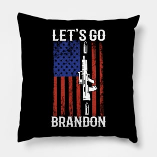 Lets go  Brandon Flag Pillow