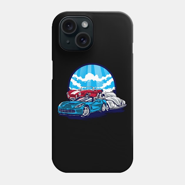 Retro Vintage Car Gifts, Classic Car Phone Case by hugandmug