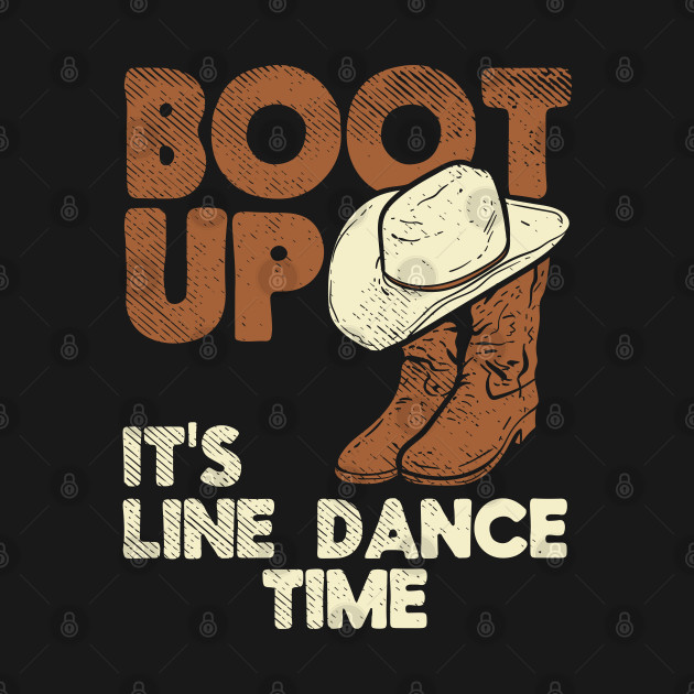 Disover Country Western Line Dance Line Dancing Cowboy - Line Dance - T-Shirt