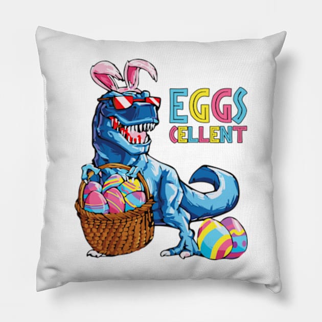 Dinosaur Eggs-Cellent Easter Pillow by JanaeLarson