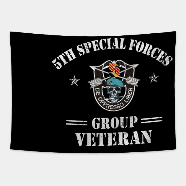 U.S Army th Special Forces Group Skull De Oppresso Liber SFG - Gift for Veterans Day 4th of July or Patriotic Memorial Day Tapestry by Oscar N Sims