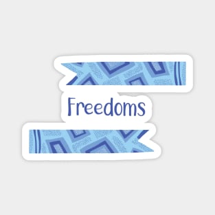 Freedom - Blue Ribbons Design GC-108-02 Magnet