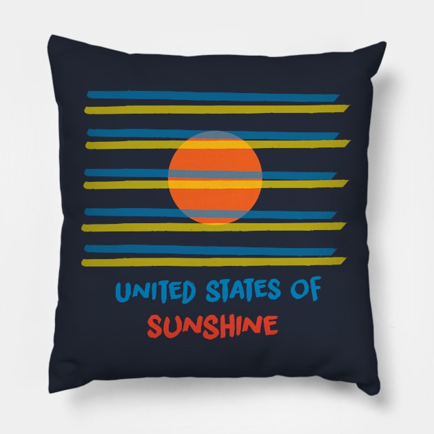 Sunshine flag Pillow by Malikom