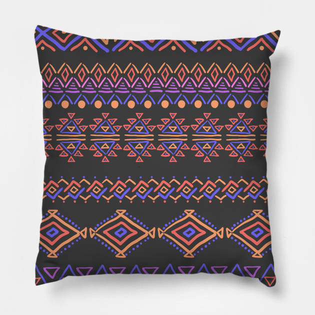 Set of geometric seamless patterns Pillow by Olga Berlet